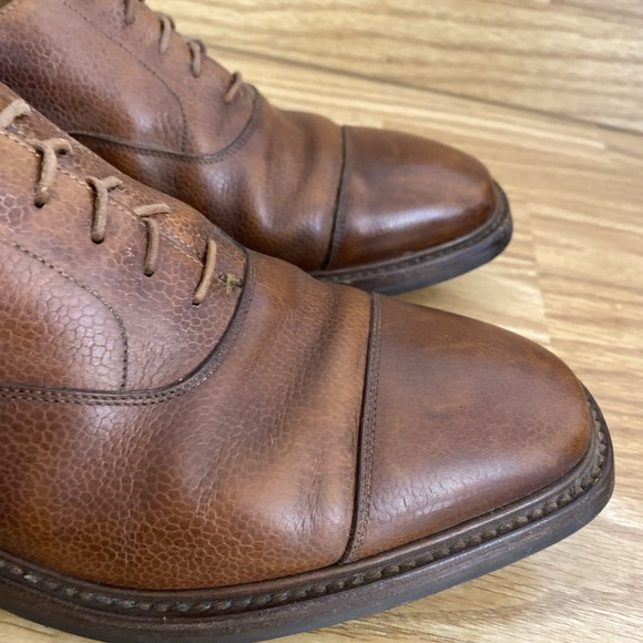 Crockett & Jones Barnet Mens US 11 1/2 Brown Leather Cap Toe Dress Shoes England main image 11